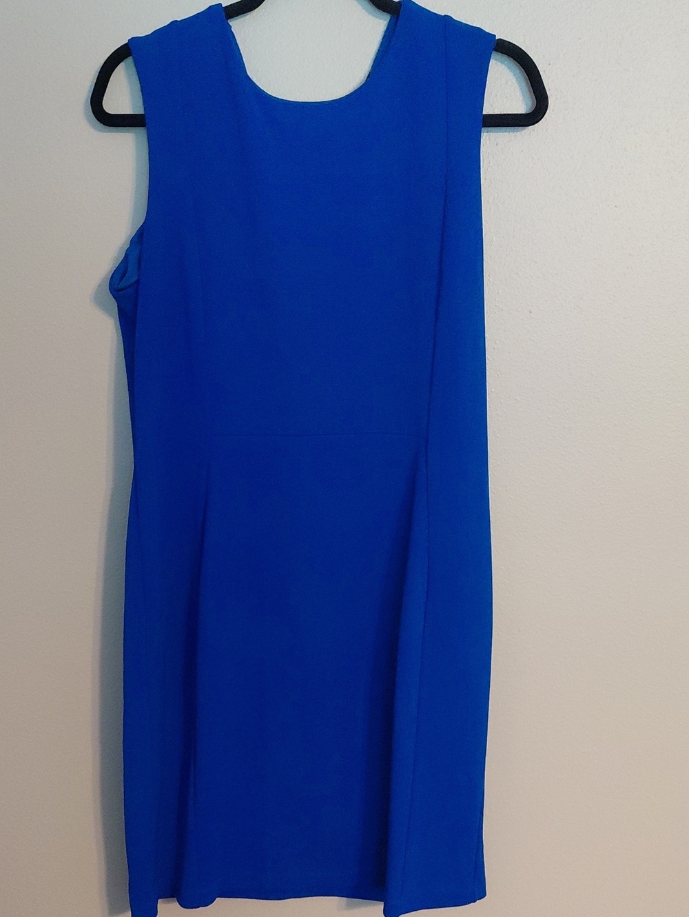 Liz Claiborne Sleeveless Cobalt Blue Midi Sheath Dress